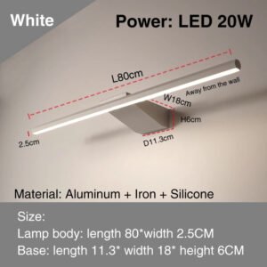 led-simple-modern-waterproof-anti-fog-mirror-headlight-dresser-bathroom-mirror-wall-light-mirrors-with-lights_b7aa3897-7bfe-4dd4-8005-18405dbfb4d4.jpg led simple modern waterproof anti-fog mirror headlight dresser bathroom mirror wall light mirrors with lights mirror wall lamps